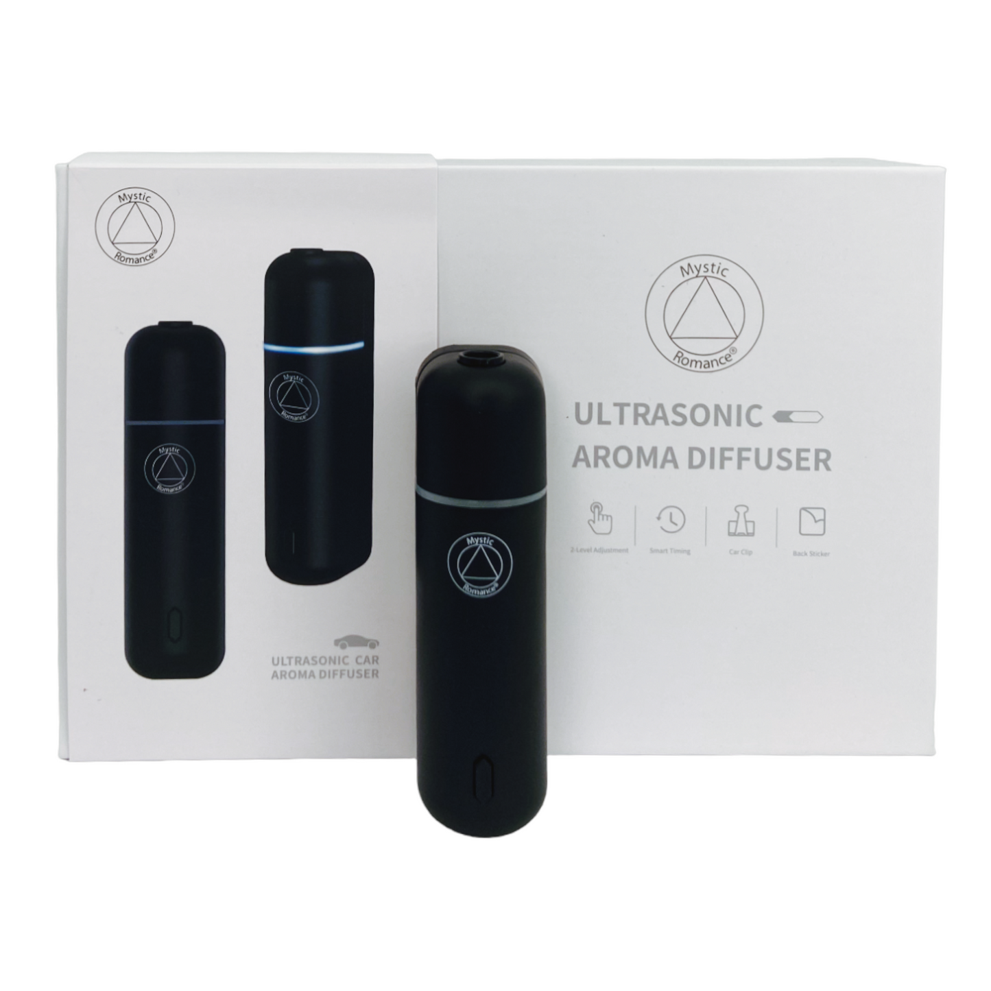 ULTRASONIC CAR AROMA DIFFUSER SET 6 Fragrances 69008 - DiAroma by Mystic Romance