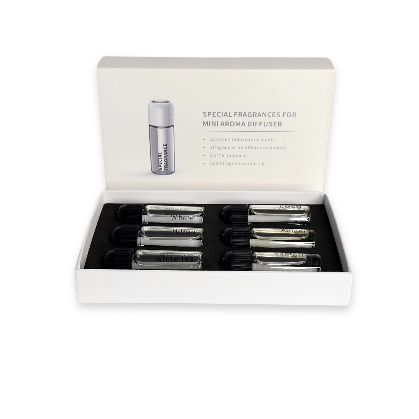 69121 Set of 6 fragrances 0.5ml for 69008 Car diffuser - DiAroma by Mystic Romance