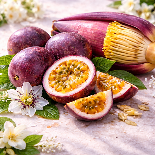 Passion Fruit & Banana Flowers - Royalty Collection