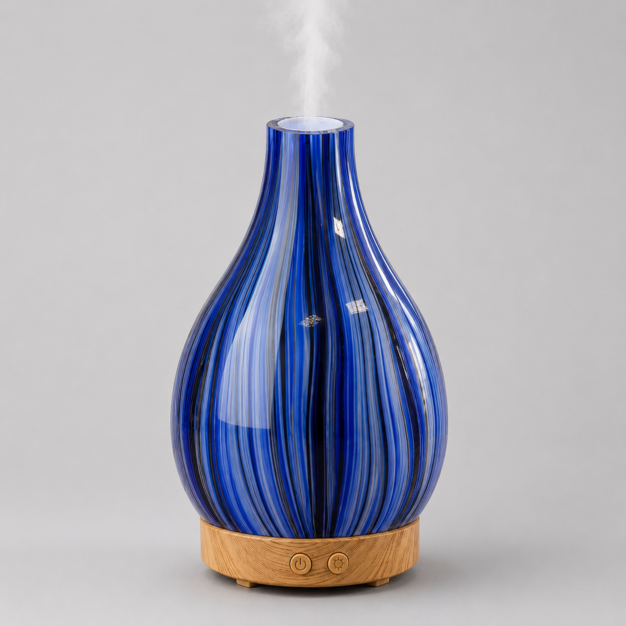 3D Glass Ultrasonic Aroma Diffuser 120ml – Fragrance Oil Diffuser with LED Ambient Light 68722