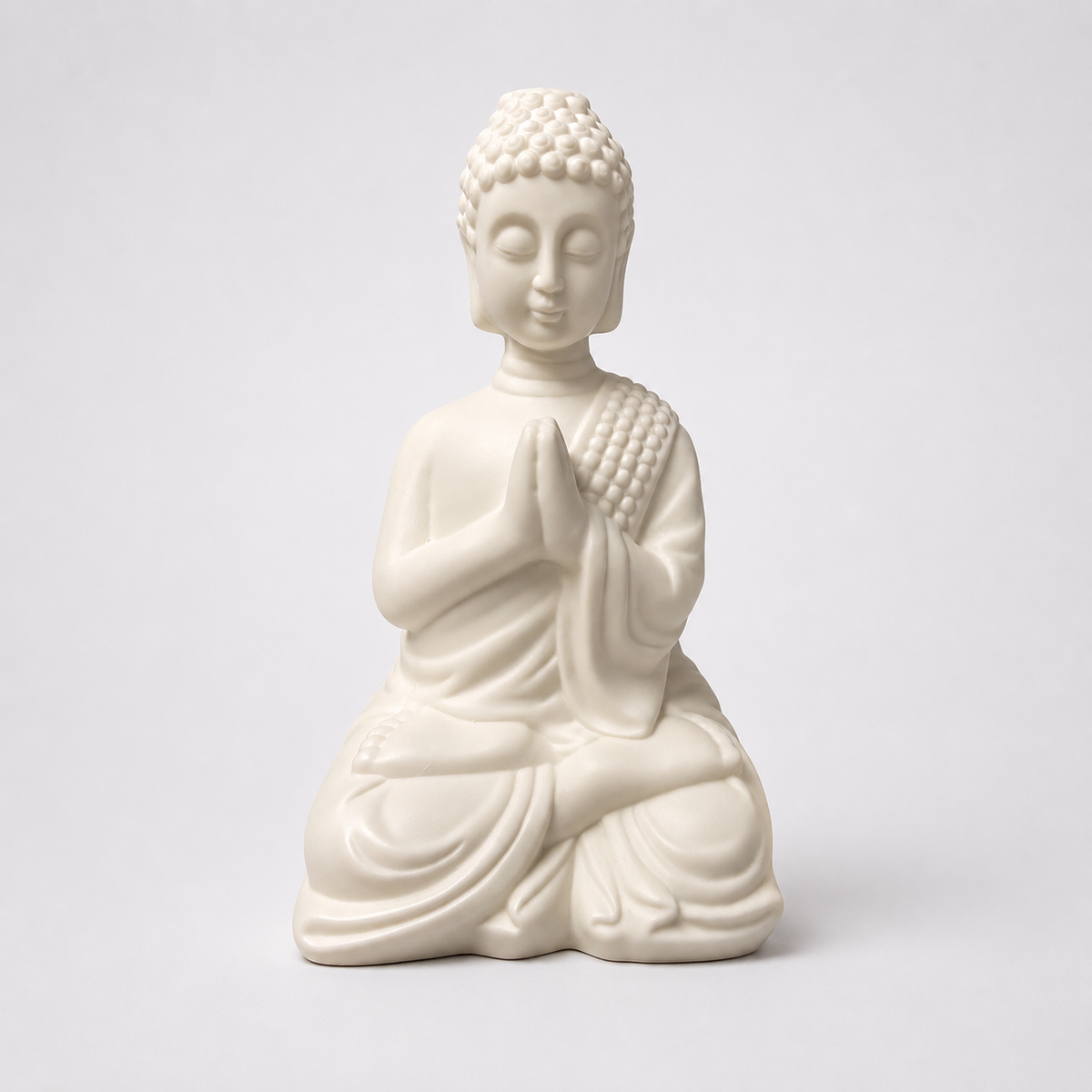 Meditating Buddha Ultrasonic Aroma Diffuser 100ml – Ceramic Fragrance Oil Diffuser with LED Ambient Light 66980