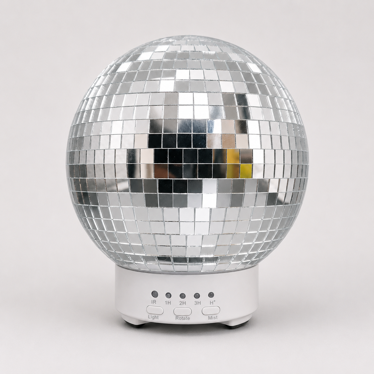 3D Mirror Ball Ultrasonic Aroma Diffuser 200ml – Fragrance Oil Diffuser with Rotating LED Light & Remote Control 75107