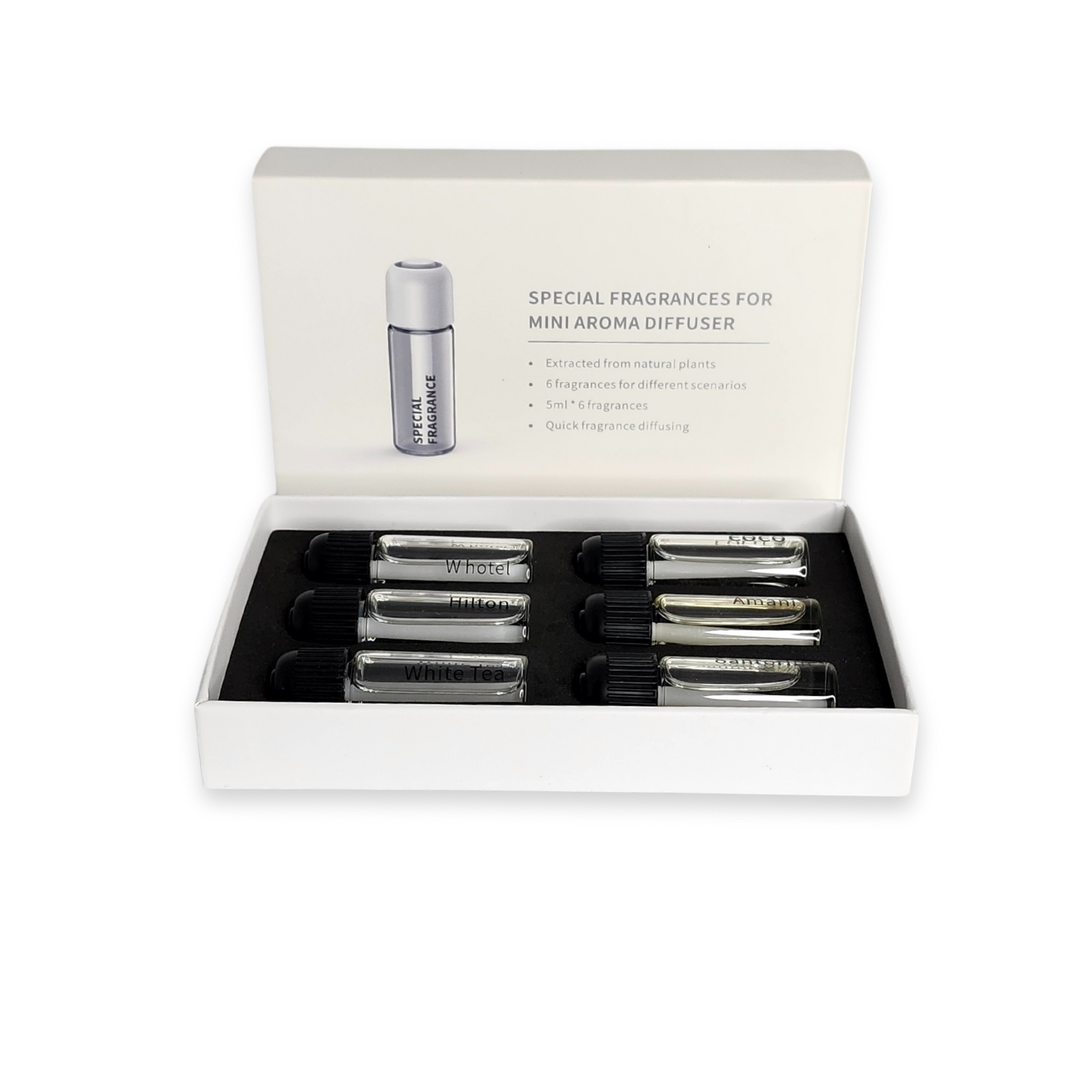 69121 Set of 6 fragrances 0.5ml for 69008 Car diffuser - DiAroma by Mystic Romance