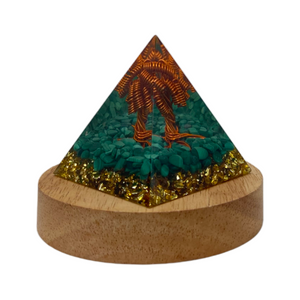 68693 Orgon Wooden Base with LED light 7x7x7