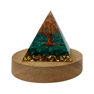 68693 Orgon Wooden Base with LED light 7x7x7