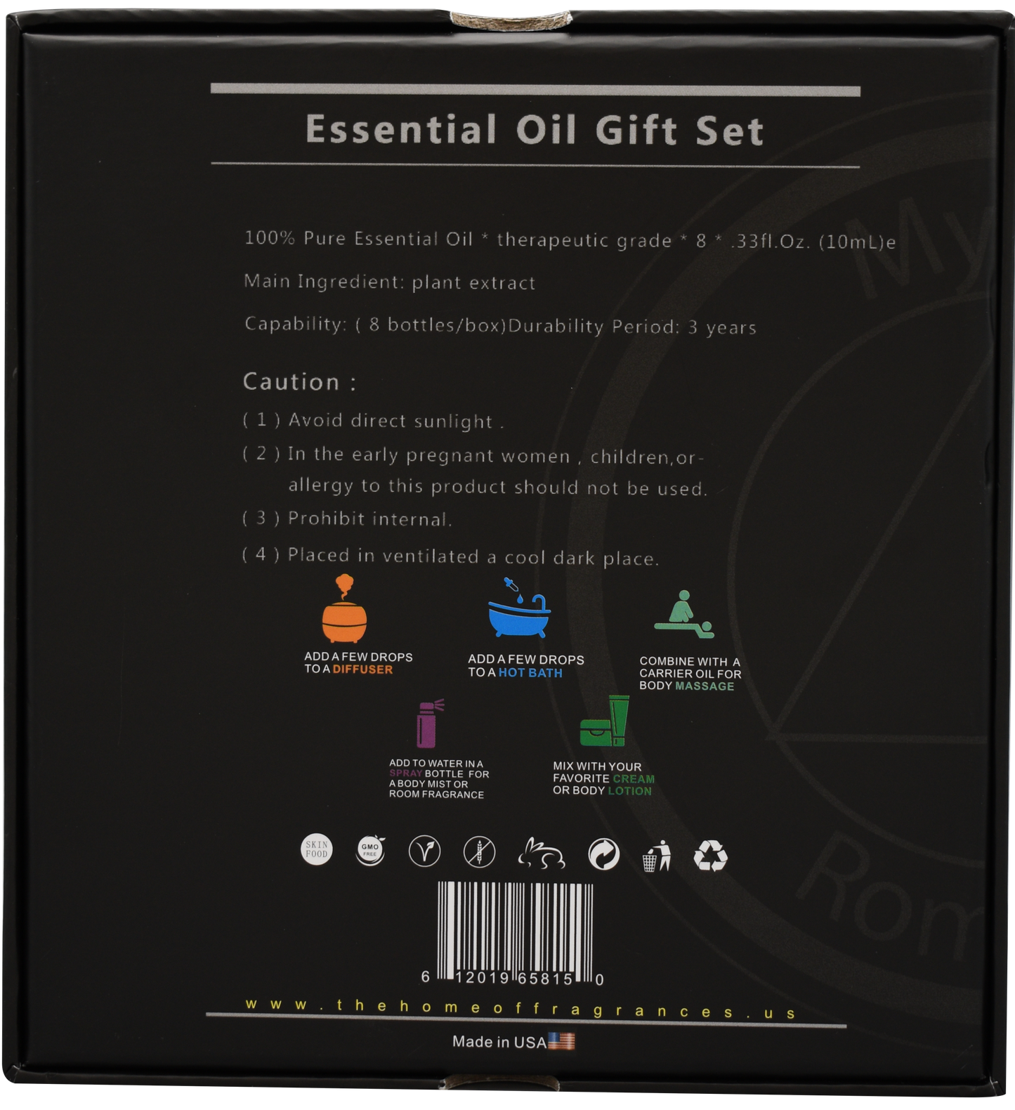 Gift Set 8 Pieces - DiAroma by Mystic Romance