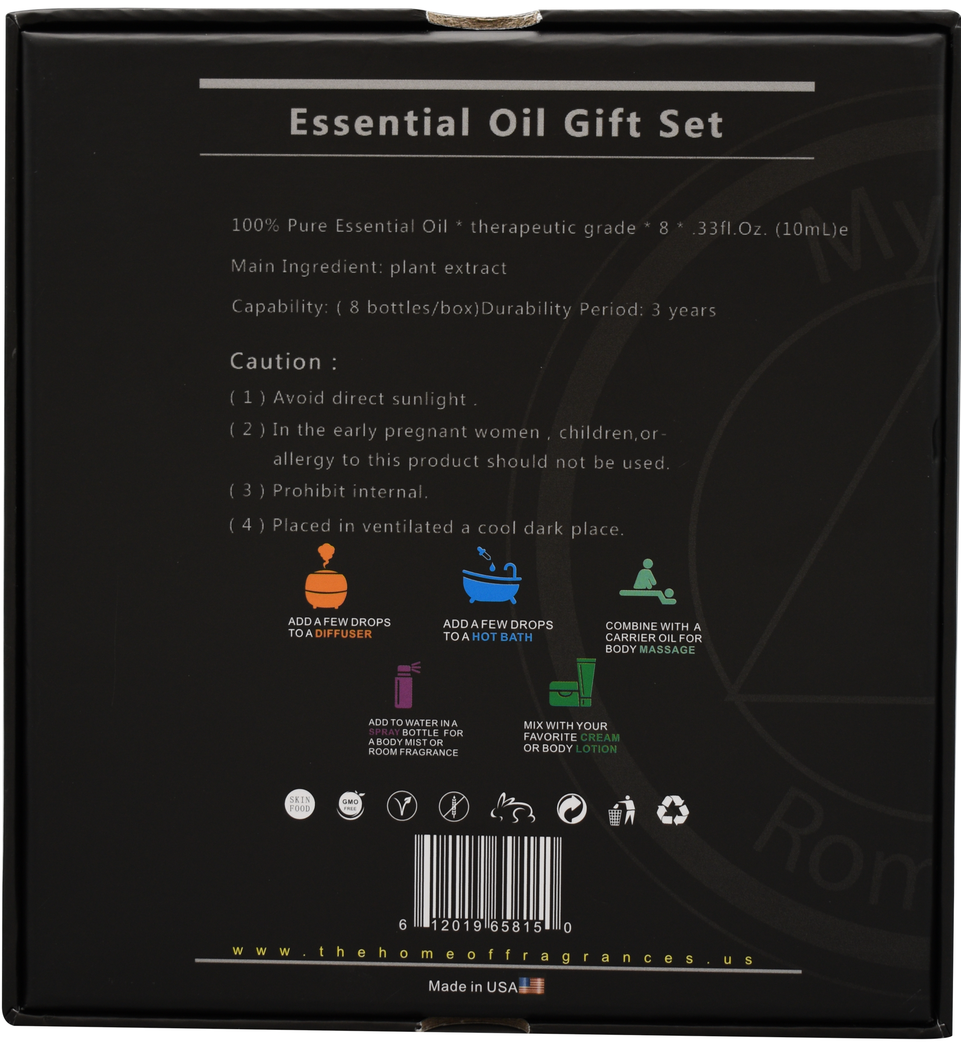 Gift Set 8 Pieces - DiAroma by Mystic Romance